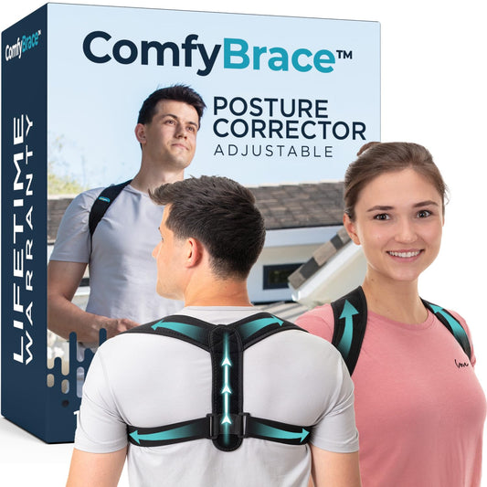 Posture Corrector-Back Brace for Men and Women- Fully Adjustable Straightener for Mid, Upper Spine Support- Neck, Shoulder, Clavicle and Back Pain Relief-Breathable