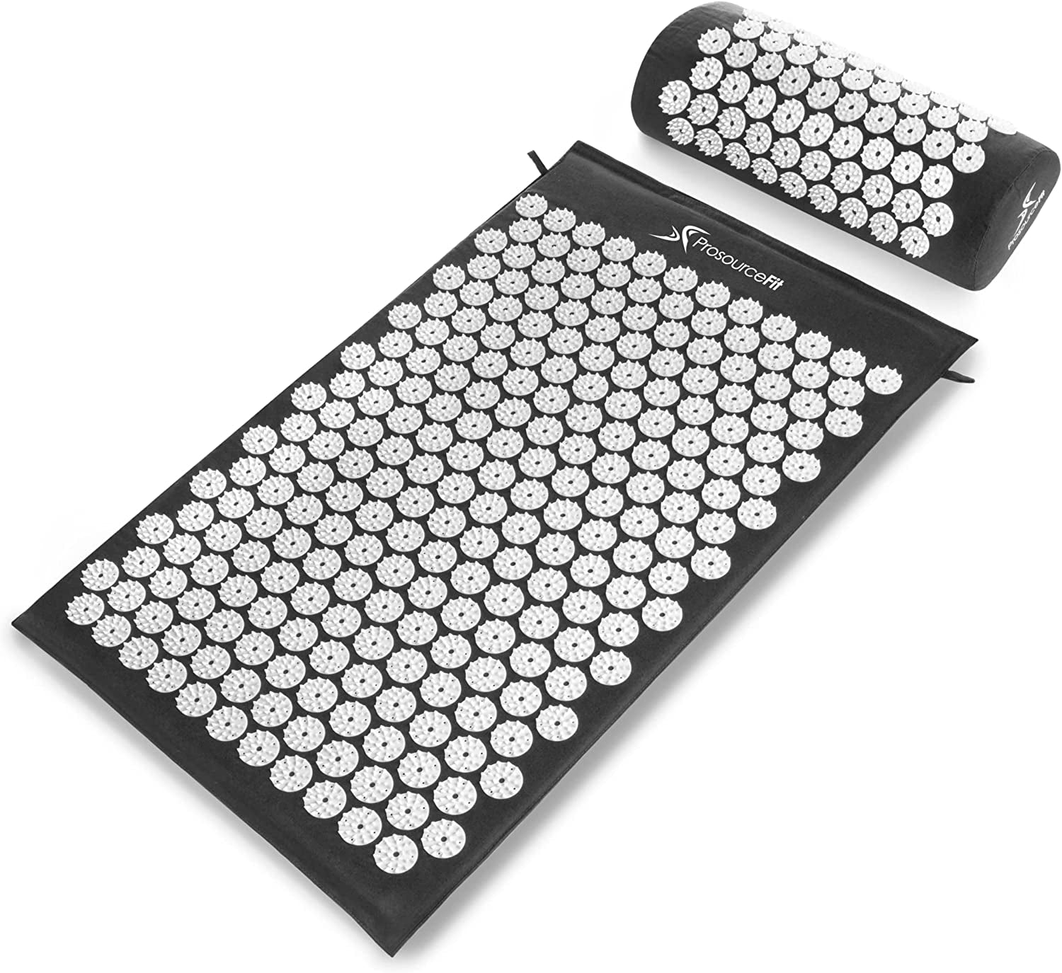 Acupressure Mat and Pillow Set for Back/Neck Pain Relief and Muscle Relaxation, Pink